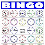 Telling Time Bingo Card Generator
