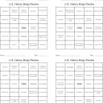 U.s. History Bingo Review   Wordmint