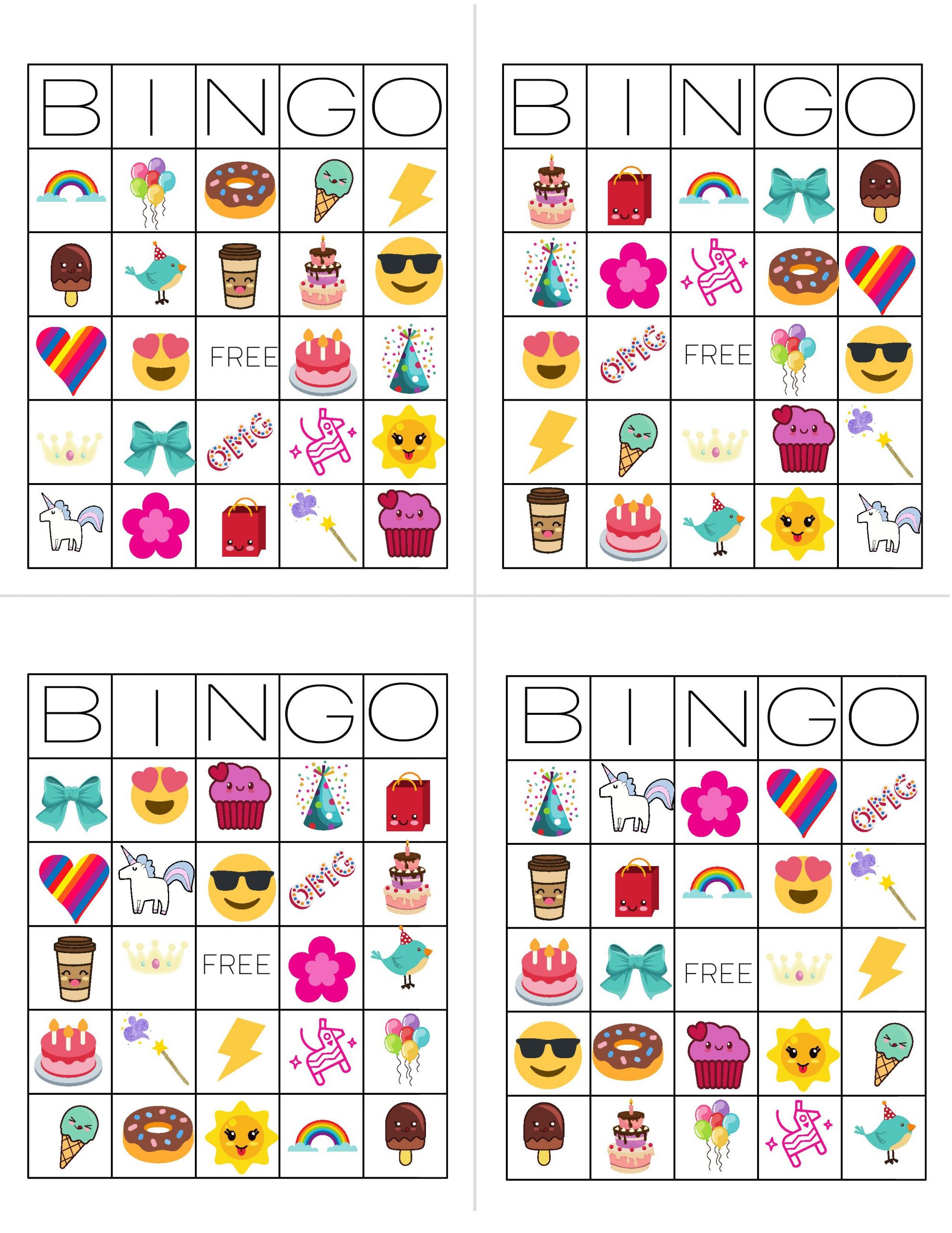 Unicorn Bingo Free Printable Download - Tinselbox