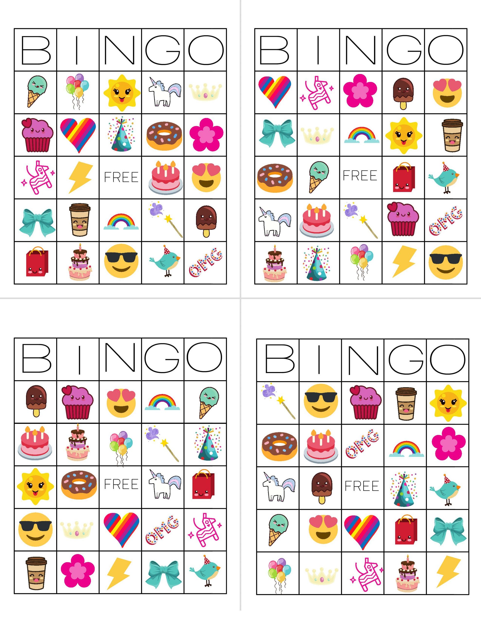 Unicorn Bingo Free Printable Download - Tinselbox
