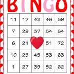 Valentine's Bingo Cards   Printable Download   Prefilled