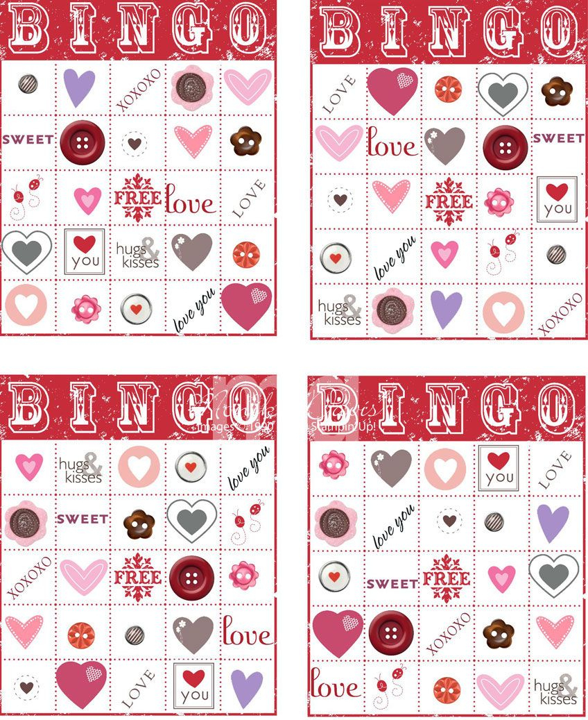 Valentine&amp;#039;s Day Bingo | Valentine Bingo, Valentines For Kids