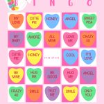 Valentine's Day Conversation Heart Bingo Game | Heart Bingo