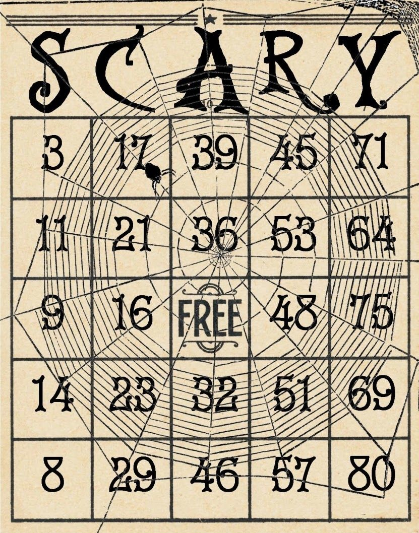 Welcome To Day Three Of Posting Some Halloween Bingo Cards I