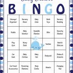 Whale Baby Bingo Cards   Printable Download   Prefilled