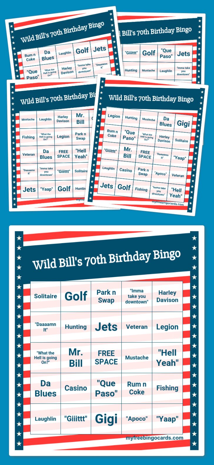 Printable Bowling Bingo Cards