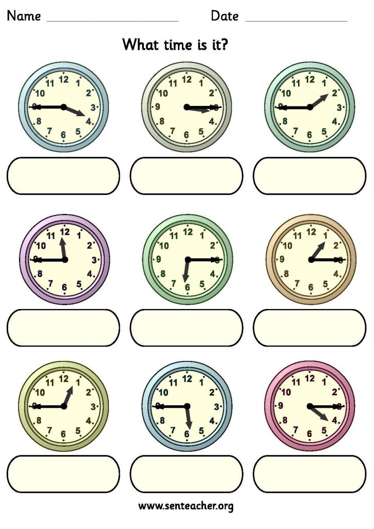 worksheet-containing-9-analogue-clocks-showing-quarter-to-printable